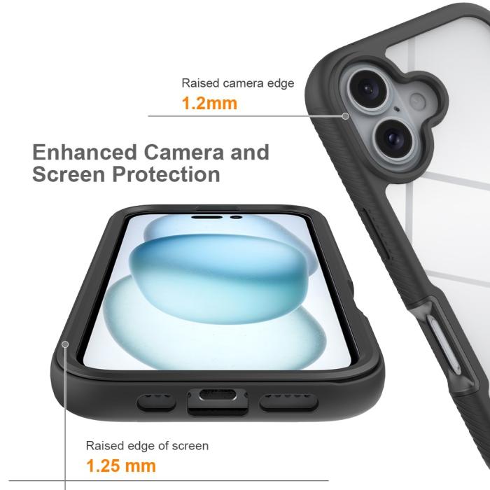Bild 3,  iPhone 16 Skal 360 Hybrid Defense Svart - Teknikhallen.se
