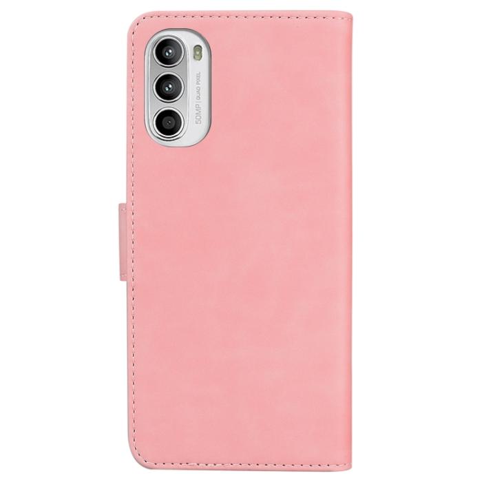 Bild 3,  Motorola Moto G52/G82 Fodral Skin Touch Rosa - Teknikhallen.se