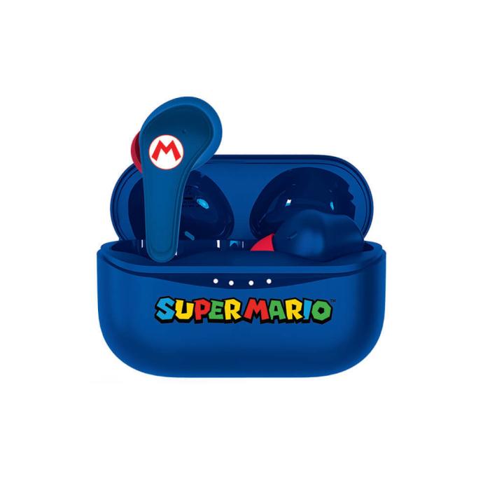 Bild 4, OTL Super Mario Hörlur In-Ear TWS Bluetooth Blå - Teknikhallen.se