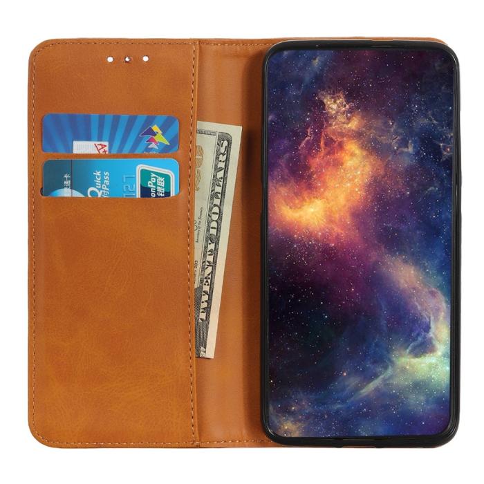 Bild 4,  Samsung Galaxy S22 Plus Fodral Flip Split Läder Brun - Teknikhallen.se