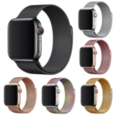  Apple Watch Armband 42/41/40/38 mm Milanese Loop Metall - V&auml;lj F&auml;rg - Teknikhallen.se