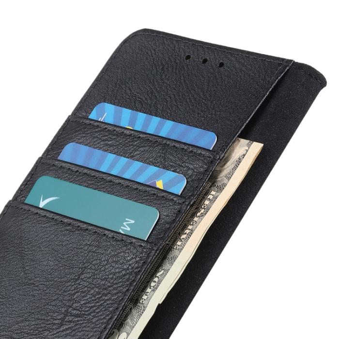 Bild 6, KHAZNEH KHAZNEH Motorola Moto E13 Fodral Läder Svart - Teknikhallen.se