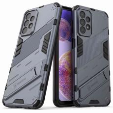  Samsung Galaxy A23 5G Skal Shockproof Hybrid Kickstand Gr&aring; - Teknikhallen.se