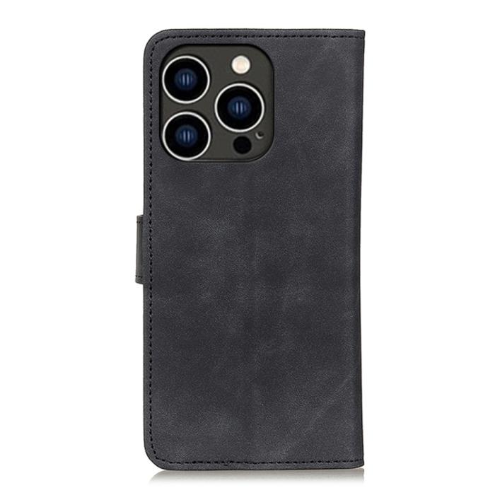 Bild 3, KHAZNEH KHAZNEH iPhone 15 Pro Fodral Retro Läder Svart - Teknikhallen.se