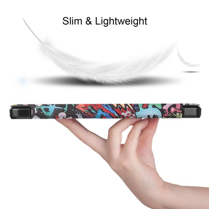 Bild 2,  Samsung Galaxy Tab A7 10.4 Fodral Tri-Fold Graffiti - Teknikhallen.se