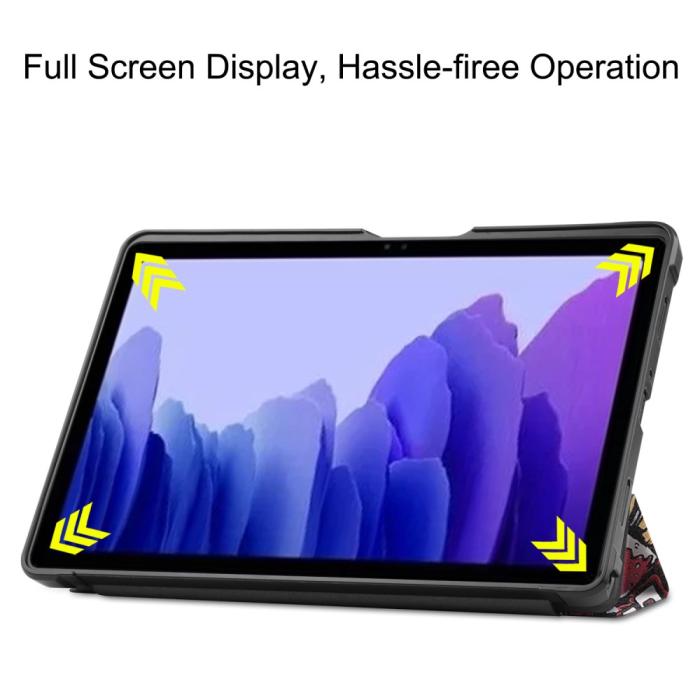 Bild 4,  Samsung Galaxy Tab A7 10.4 Fodral Tri-Fold Graffiti - Teknikhallen.se