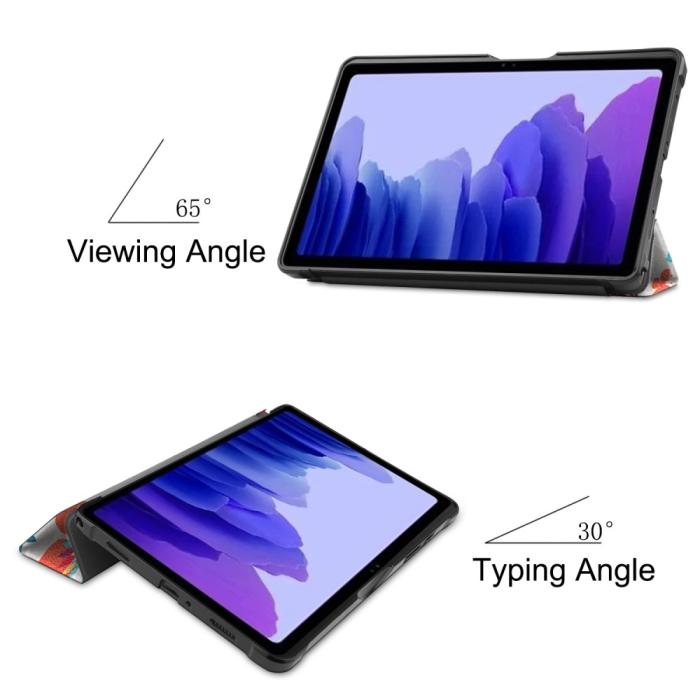 Bild 3,  Samsung Galaxy Tab A7 10.4 Fodral Tri-Fold Fjärilar - Teknikhallen.se