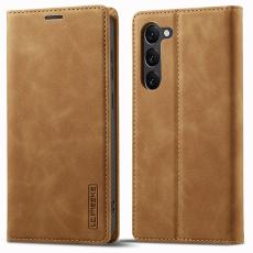 LC.IMEEKE LC.IMEEKE Samsung Galaxy S23 Fodral Flip L&auml;der Brun - Teknikhallen.se