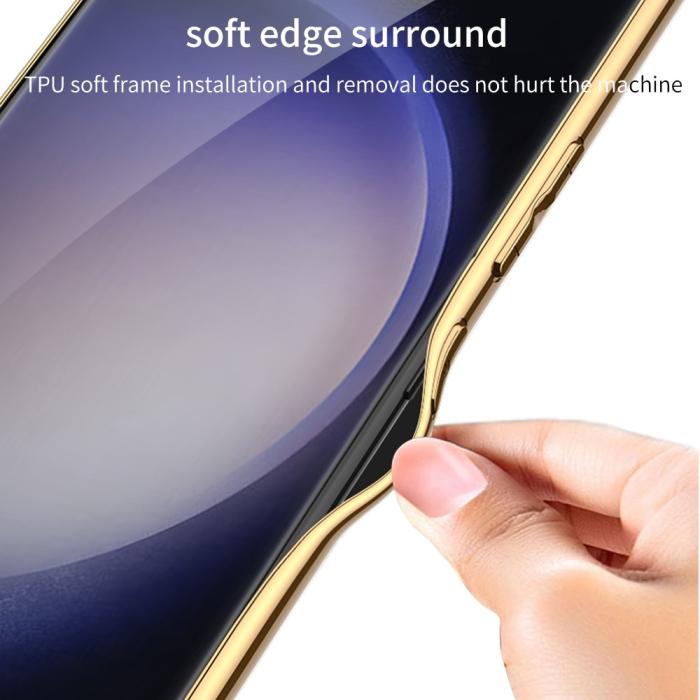 Bild 5, GKK GKK Galaxy S24 Ultra Skal Vävd Hybrid Läder Vit - Teknikhallen.se