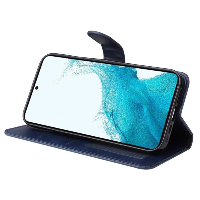 Bild 3,  Samsung Galaxy A34 5G Fodral Läder Blå - Teknikhallen.se
