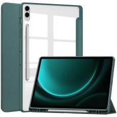  Galaxy Tab S9 FE Plus Fodral Hybrid Pennh&aring;llare Gr - Teknikhallen.se
