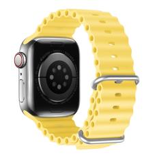 DUX DUCIS DUX DUCIS Apple Watch 38/40/41/42 mm mm Armband Wave Design Gul - Teknikhallen.se