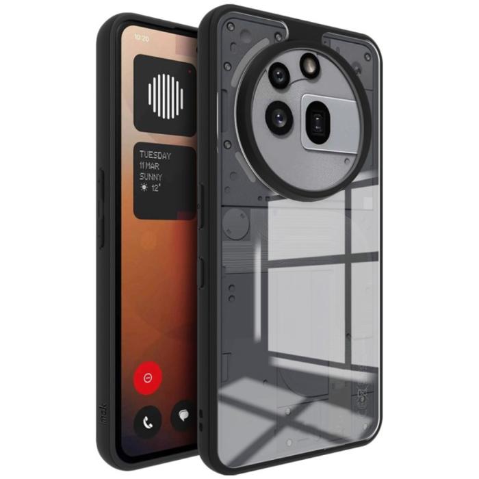 Bild 2, IMAK IMAK Nothing Phone 3a Pro Skal Hybrid Transparent/Svart - Teknikhallen.se
