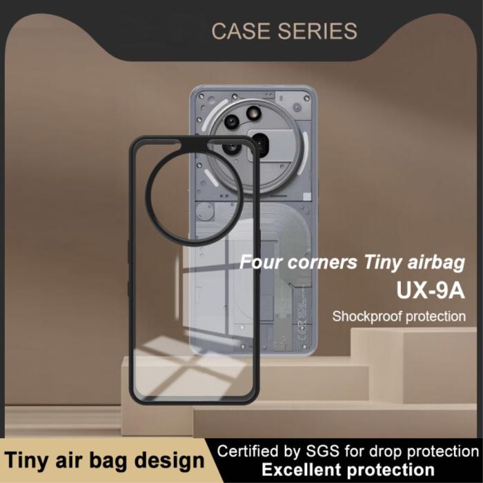 Bild 5, IMAK IMAK Nothing Phone 3a Pro Skal Hybrid Transparent/Svart - Teknikhallen.se