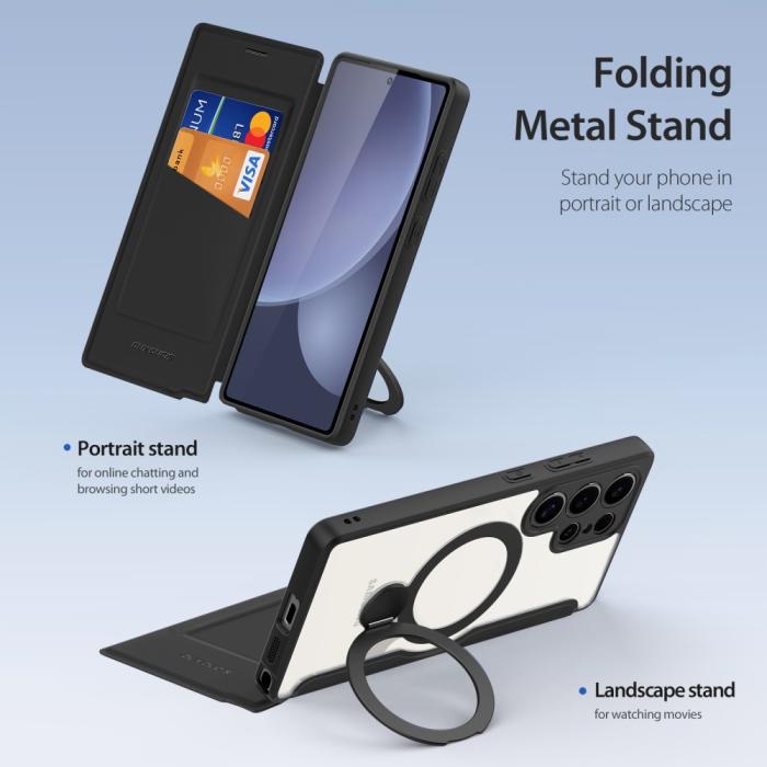 Bild 5, DUX DUCIS DUX DUCIS Galaxy S25 Ultra Fodral MagSafe Skin X Pro Svart - Teknikhallen.se