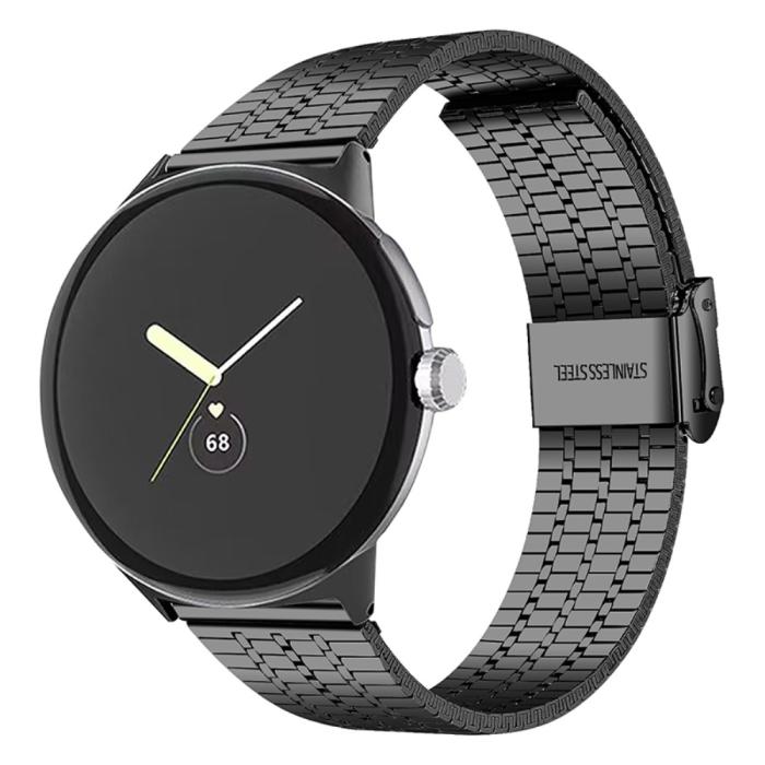 Bild 2,  Google Pixel Watch / Watch 2 Metallarmband Svart - Teknikhallen.se