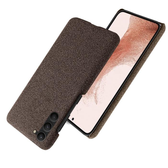 Bild 2, KSQ KSQ Samsung Galaxy S23 Plus Skal Tygbelagt Brun - Teknikhallen.se