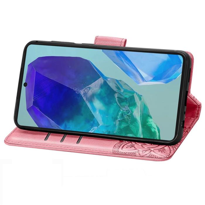 Bild 3,  Samsung Galaxy A16 Fodral Med Fjäril Tryck Rosa - Teknikhallen.se