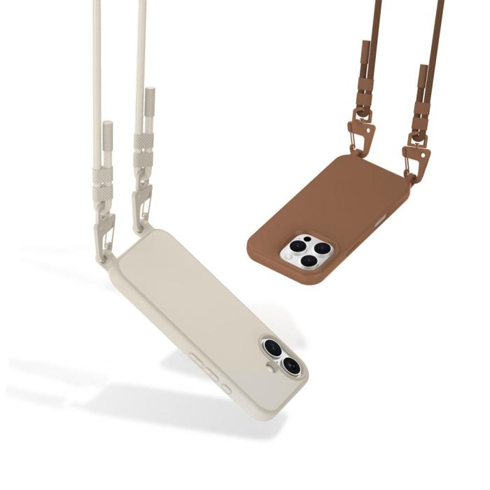 Bild 5, Tech-Protect Tech-Protect iPhone 16 Pro Max Skal MagSafe MagNecklace Latte - Teknikhallen.se