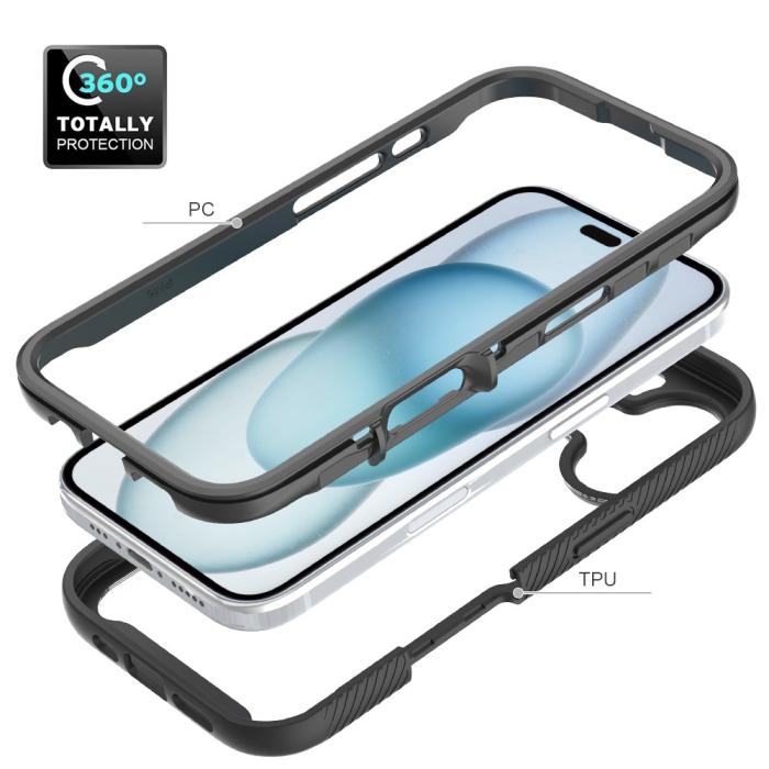 Bild 4,  iPhone 16 Skal Hybrid Defense Svart - Teknikhallen.se