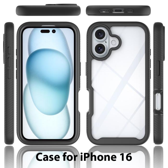 Bild 6,  iPhone 16 Skal Hybrid Defense Svart - Teknikhallen.se