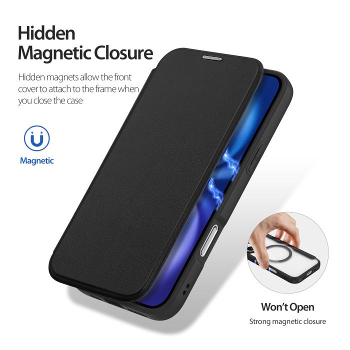 Bild 6, DUX DUCIS DUX DUCIS iPhone 17 Fodral MagSafe Skin X Pro Svart - Teknikhallen.se