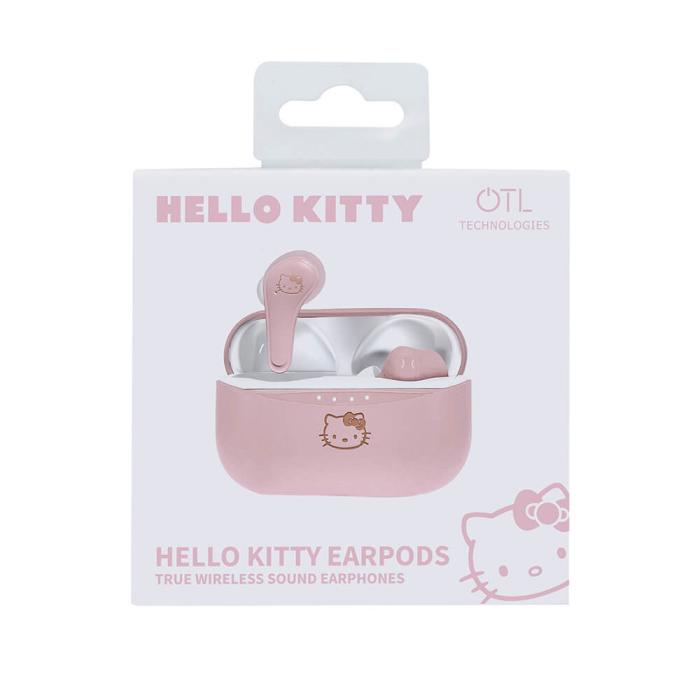 Bild 2, OTL Hello Kitty Hörlur In-Ear TWS Bluetooth Rosa - Teknikhallen.se