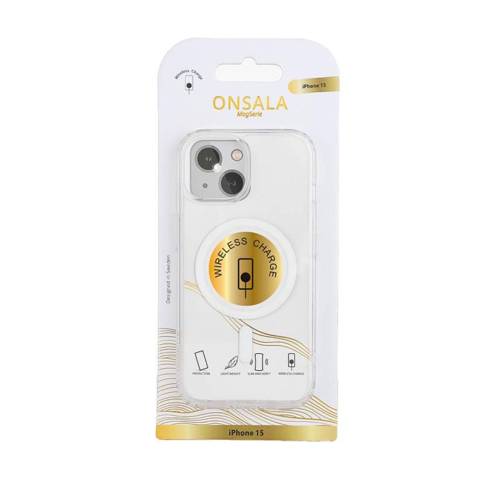 Bild 2, Onsala ONSALA iPhone 15 Skal MagSafe TPU Transparent - Teknikhallen.se