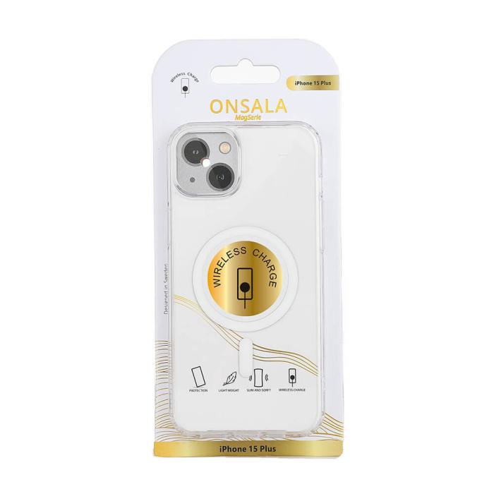 Bild 2, Onsala ONSALA iPhone 15 Plus Skal MagSafe TPU Transparent - Teknikhallen.se