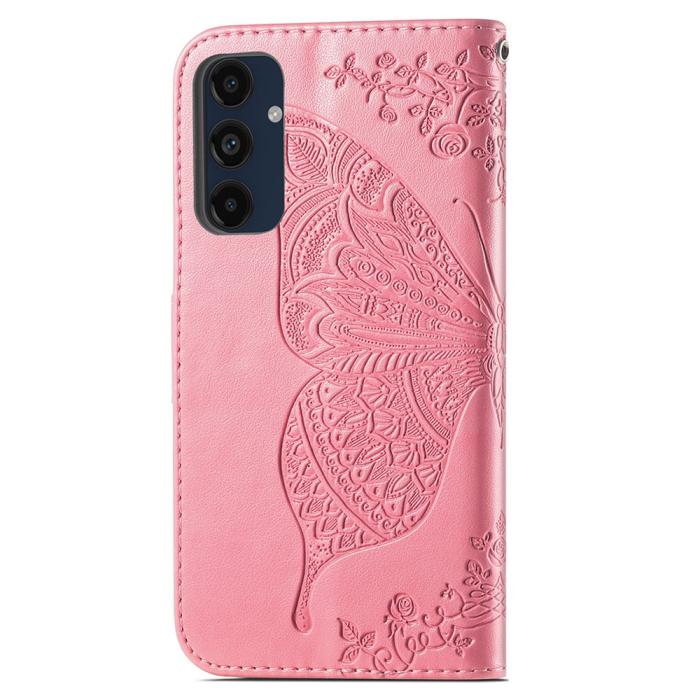 Bild 5,  Samsung Galaxy A16 Fodral Med Fjäril Tryck Rosa - Teknikhallen.se