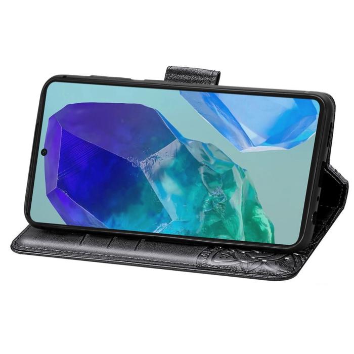 Bild 3,  Samsung Galaxy A16 Fodral Med Fjäril Tryck Svart - Teknikhallen.se