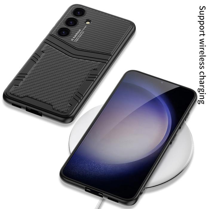 Bild 6, GKK GKK Galaxy S24 Plus Skal Hybrid Läder Phyton - Teknikhallen.se