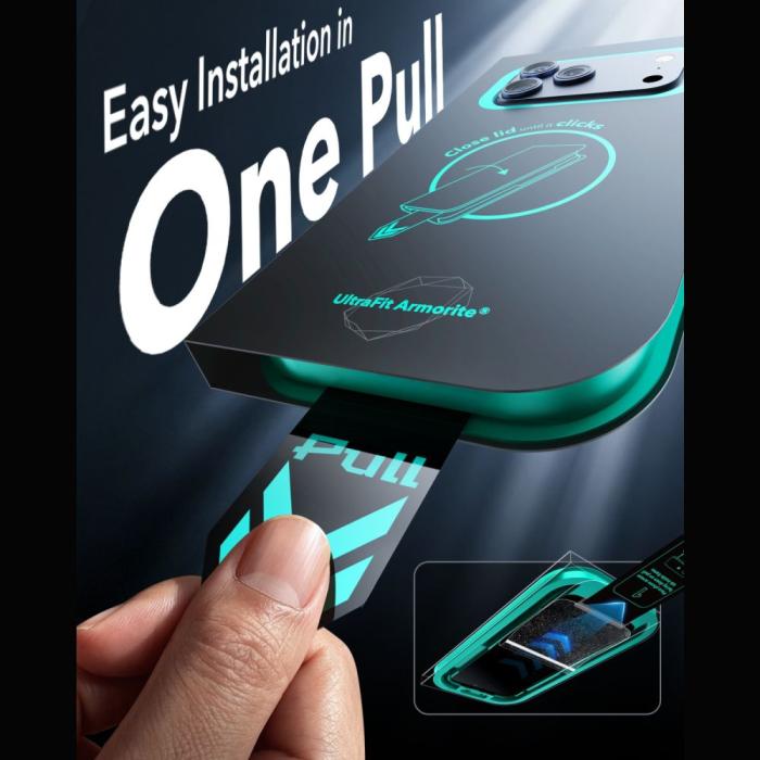 Bild 5, ESR ESR iPhone 18 Pro/17 Pro 2-PACK Skärmskydd Amorite Härdat Glas - Teknikhallen.se