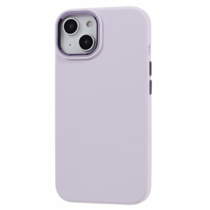 Bild 3,  iPhone 15 Plus Skal Liquid Silikon AluLens Ljus Lila - Teknikhallen.se