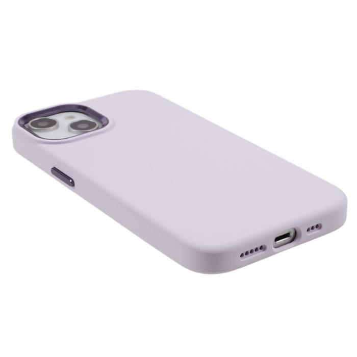 Bild 5,  iPhone 15 Plus Skal Liquid Silikon AluLens Ljus Lila - Teknikhallen.se