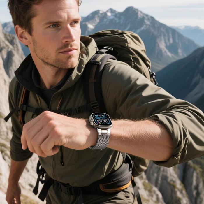 Bild 6, Tech-Protect Tech-Protect Apple Watch 42/44/45/46/49 mm Armband Milano VanGuard - Teknikhallen.se