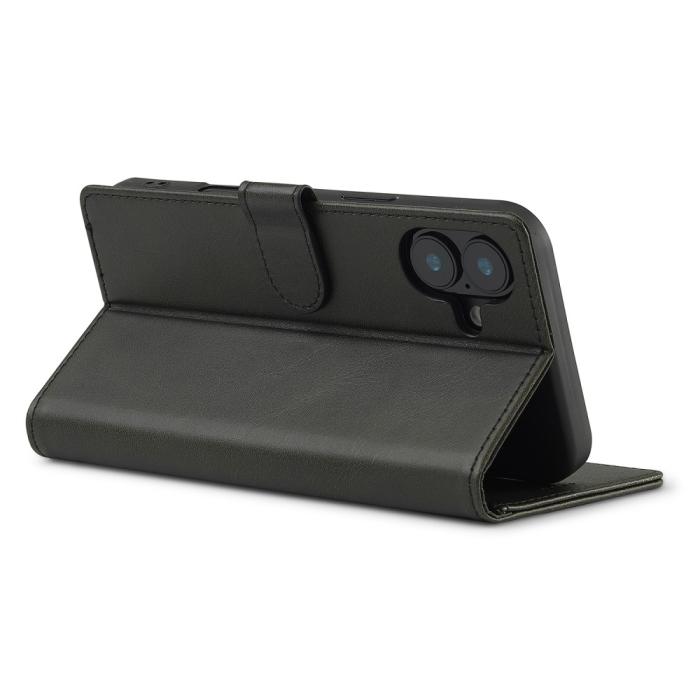 Bild 4, LC.IMEEKE LC.IMEEKE iPhone 16 Fodral Läder Svart - Teknikhallen.se