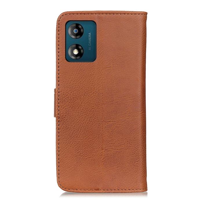 Bild 3, KHAZNEH KHAZNEH Motorola Moto E13 Fodral Läder Brun - Teknikhallen.se