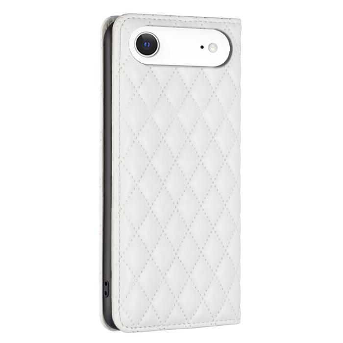 Bild 3, BINFEN BINFEN iPhone Air Fodral Diamond Flip Läder Vit - Teknikhallen.se