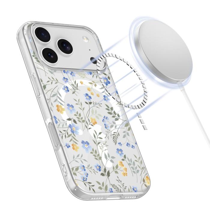 Bild 2, Tech-Protect Tech-Protect iPhone 17 Pro Skal MagSafe FlexAir Spring Flowers - Teknikhallen.se