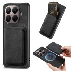  Xiaomi 17T Pro Skal Retro PU L&auml;der Med Avtagbart Kortfack Svart - Teknikhallen.se