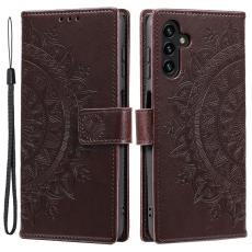  Samsung Galaxy A34 5G Fodral Mandala L&auml;der Brun - Teknikhallen.se