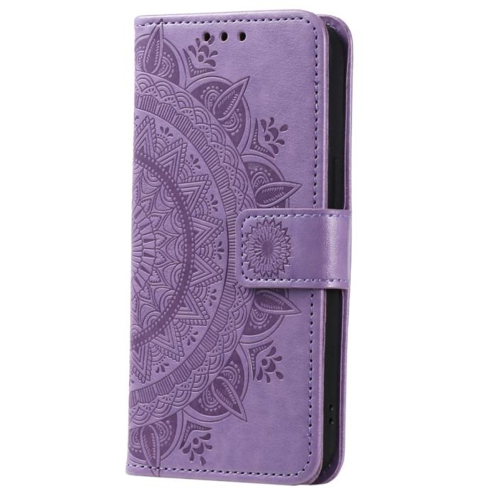 Bild 5,  Samsung Galaxy A34 5G Fodral Mandala Läder Lila - Teknikhallen.se
