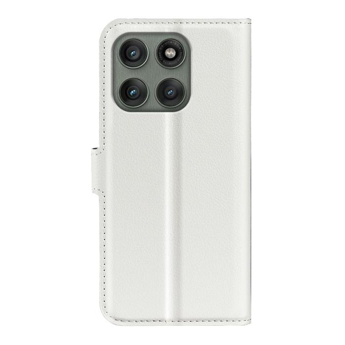 Bild 3,  Motorola Edge 60 Pro Fodral Litchi Läder Vit - Teknikhallen.se
