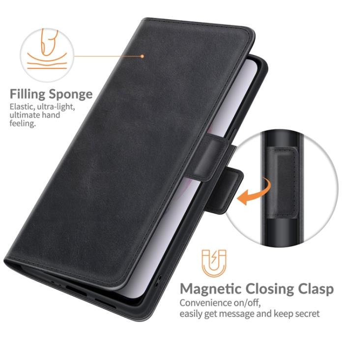Bild 5,  Samsung Galaxy S22 Fodral Magnetisk Stängning Svart - Teknikhallen.se