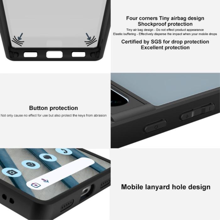 Bild 6, IMAK IMAK Nothing Phone 3a Pro Skal Hybrid Matt Tonad Svart - Teknikhallen.se