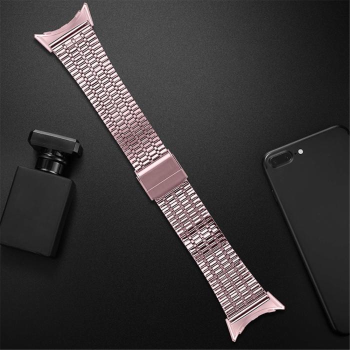 Bild 4,  Google Pixel Watch / Watch 2 Metallarmband Ljus Rosa - Teknikhallen.se