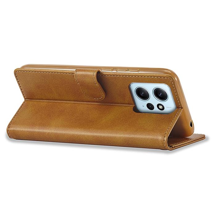 Bild 4, LC.IMEEKE LC.IMEEKE Xiaomi Redmi Note 12 4G Fodral Läder Brun - Teknikhallen.se