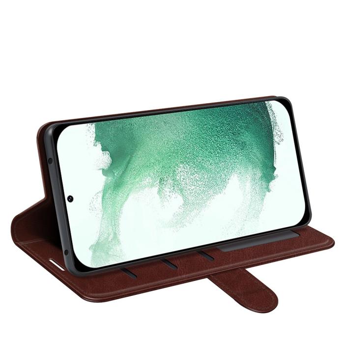 Bild 3,  Samsung Galaxy S23 Plus Fodral Crazy Horse Brun - Teknikhallen.se