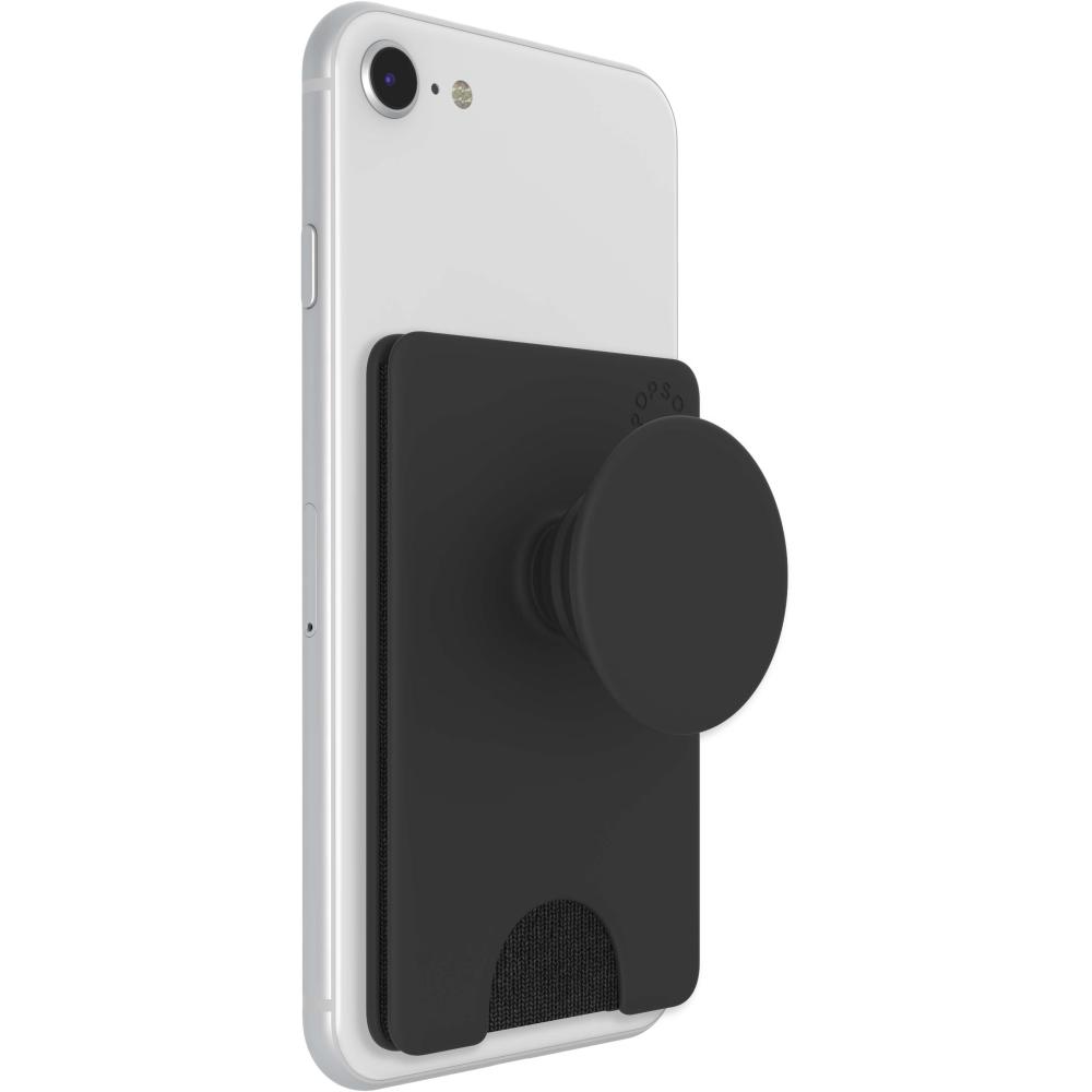 PopSockets PopSockets PopWallet+ Avtagbar Mobil Plånbok Svart - Teknikhallen.se